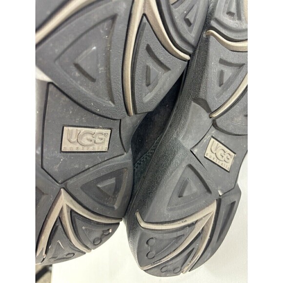 Ugg Ultimate Tall Braid 5340 Boots Size 5 Wide Black Suede Calf Height Sheepskin - Picture 10 of 15